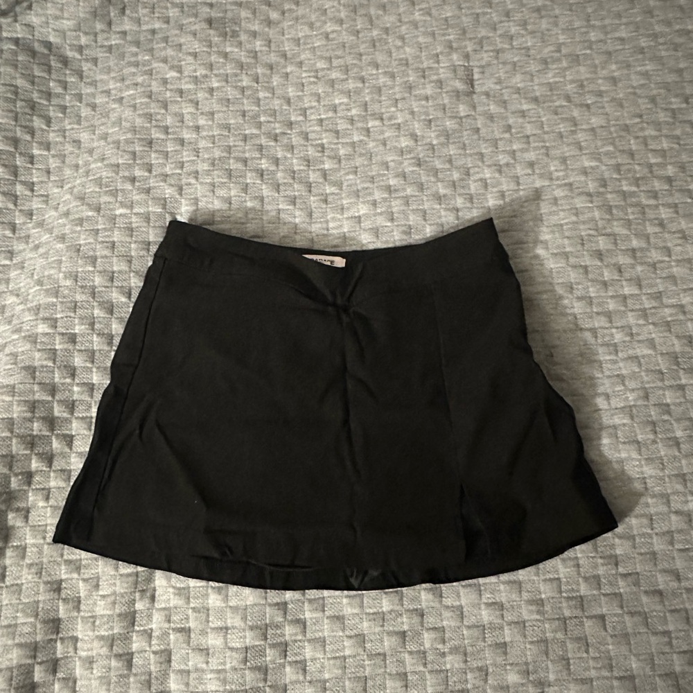 Garage Black mini skirt with stretchy waistband